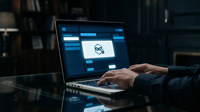 Hai chiếc điện thoại thông minh đặt trên một bề mặt tối, được kết nối bằng một liên kết kỹ thuật số, hiển thị các biểu tượng cuộc gọi và hồ sơ người dùng với các ký hiệu nhắn tin.