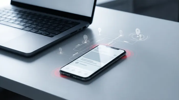 Bàn tay của một người đàn ông mặc vest đang tương tác với một chiếc điện thoại thông minh đặt trên bàn, hiển thị biểu tượng ổ khóa kỹ thuật số tượng trưng cho an ninh mạng.